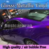 Premium godis glans midnatt lila vinyl wrap bil wrap med luftbubbla glansig metalllila godis wrap film size1 52 20m 240t