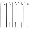 Schäferhaken-Aufhänger, Garten-Vogel-Hängepfahl, Futterstation, Ständer für den Außenbereich, Solarleuchten, Eisenpfähle, Laterne