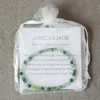 MG0040 Hele Natuurlijke Afrikaanse Jade Armband 4mm Mini Edelsteen Sieraden Natuursteen Energie Armband voor Women316m