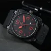Relógios de pulso 2023 Máquinas masculinas Top Marca Relógio Sino Borracha Multifuncional À Prova D 'Água Relógio de Pulso Ross Diver Sports Relógio Reloj