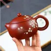 Théière chinoise en fleur de prunier Pure faite à la main, Pot Xi Shi, service à thé en argile violette, bouilloire avec filtre à trou de boule 188, 240ml, 2960