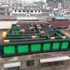 wholesale Équipement de jeu de labyrinthe d'événement gonflable de divertissement en plein air avec ventilateur gratuit pour compétition adulte ou scolaire