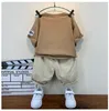 Clothing Sets Dancewear Summer Korean Infant boys Clothes Fashion Cotton baby girls Short T-Shirt Suits Casual 230922