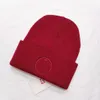 LU Embroidery Knitted Beanies Ladies Men and Women Fashion For Winter Adult Warm Hat Weave Gorro Hat 7 Colors