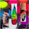 Nagelglitter 1Set Neon Nagelpoeder Oogschaduw Stof Fluorescentie-effect Nagels Glitter Pigment Chroom Stof DIY Nagelglitter Decoratie Manicure 230921