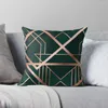 Kudde Green Art Deco Throw Christmas Pillows Pillowcases Bed S Covers för dekorativ soffa