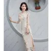 Party Frauen Kleid Luxus China Stil Elegante Bankett Lange Qipao Orientalische Weibliche Hochzeit Schlank Prom Cheongsam Kleider Vestido S-4XL Et2449