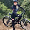 Conjuntos de jersey de ciclismo XAMA Wear Primavera Otoño Pantalones de manga larga para mujer Traje de triatlón Lycra 20D Gel 230922