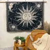 Blankets European Camping Blanket Cover Sun Moon Sofa Blanket Boho Home Decor Multifunctional Bed Cover Outdoor Picnic Mat Tablecloth HKD230922
