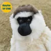 Plüschpuppen Weißer Gibbon-Affe Plushie Sifaka Plüschtiere Lebensechte Tiere Simulation Gefüllte Puppe Kawai Spielzeug Geschenke für Kinder 230921