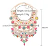 Indische Statement-Halsketten, großer Kragen, große Halsketten, Damenmode, Kristall-Strasssteine, Maxi-lange böhmische ethnische Halskette, Schmuck 230921