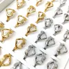 Wedding Rings 30pcs Style Mix Vintage Stainless Steel Love Hugging Hand Couples Ring Opening Adjustable Romantic Heart Hug 230922