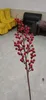 Fiori decorativi Singolo ramo di fagiolo di agrifoglio Bacca Giorno di Natale Piccolo fiore artificiale rotondo di frutta rossa per anno Decorazione di nozze domestica I