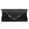 Borse da sera Pochette da sera da donna Pochette da giorno in cristallo femminile Borsa da sposa Banchetto per feste Pochette da sera in oro nero argento Borsa con paillettes a spalla 230921