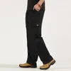 Pantalons pour hommes 100% coton hommes décontracté printemps été mince Cargo pantalon taille élastique voyage en plein air surdimensionné grande taille vêtements masculins 230921