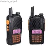 Walkie Talkie Baofeng UV 6Rポータブルトレーキトーキー128CH 7WデュアルバンドVHF UHF CBハムラジオFMトランシーバー双方向ラジオUV-5RアップグレードHKD230922