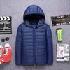 Hommes vers le bas Parkas léger vers le bas coton à capuche hommes court jeunesse loisirs hiver coton rembourré manteau hommes 230922