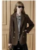 Women's Vests Blazer Elegant Casual Herringbone Pattern Coat 2023 Arrival In Coats & Jackets