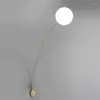 Vägglampa nordisk krökt krok sfärisk modern minimalistisk och färskt ljus för vardagsrum sovrum restaurangbakgrund armaturen