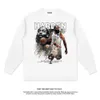 2022 Autumn/Winter New James Harden American Street Print Long Sleeve T-Shirt Men's and Women's Fashion Sign258m