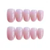 False Nails Wearing Nail Pure Desire Cherry Blossom Powder Oval Enhancement Sheet Short Ballet