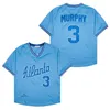 MitchThrowback Braves Baseball Jersey Dale Murphy Bobby Cox Javy Lopez Chipper Jones David Justice White Grey Blue Size