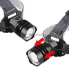 Lâmpadas de cabeça 1000000 Lumen Led Farol XHP160 Usb Bateria Recarregável Liga de Alumínio Lanterna Tocha Pesca Camping Lanterna Zoomable HKD230922