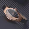 Wristwatches Exquisite Style Women Watches Luxury Diamond Fashion Quartz Clock Creative Ladies Oval Small Dial Watch Montre