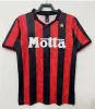 90 91 Camisas retrô JERSEYS DE FUTEBOL 95 96 97 Gullit 01 02 03 12 14 15 Maldini Van Basten futebol KAKA Inzaghi 06 07 PIRLO SHEVCHENKO BAGGIO JERSEY Manga comprida