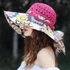 Breite Krempe Hüte Sommer Bowknot Stroh Sonne Für Frauen Damen Lange Blumenband Outdoor Reise Strand Hut Schutz Panama Kappen 2023