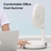 Ventilatore portatile Mini ventilatori da pavimento telescopici pieghevoli ricaricabili USB Mini ventilatori per condizionatore d'aria da campeggio domestico all'aperto 8000mah