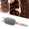 Bath Accessory Set Paddle Hair Brush Detangle Comb For Long Women Portable Hairdressing With Removable Handle To Clean Up Loss And