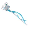 Faveur de fête Rose Bleu Papillon Magique Ange Fée Baguettes Ruban Bâtons Costume Prop Anniversaire Mariage Décoration Pâques