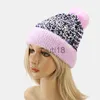 Berretti Beanie/Teschio Berretti di marca invernali lavorati a maglia Cappello di lusso Bing Paillettes Skullies Cappello di pelliccia femminile Pompon Cappellini per cofano 211119 x0922