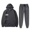 Designer Men's Es Sportswear Sweater Pants Set Hoodie Street Sportwear Sportswear Offset Plush Letters Decorated Thick Hoodie Men's Pants Asian Size S-3XL