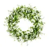 Decorazioni natalizie Decorazioni verdi fresche Porta ghirlanda Babysbreath Porta di casa Diametro ghirlanda Impiccagioni da giardino riutilizzabili R230922