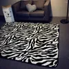 Carpets Black And White Zebras Striped Carpet Bedroom Living Room Floor Upholstery Mat