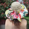 Breite Krempe Hüte Sommer Bowknot Stroh Sonne Für Frauen Damen Lange Blumenband Outdoor Reise Strand Hut Schutz Panama Kappen 2023