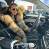 Women S Fur Faux Maomaokong 2023 Winter Women Coat Natural Collar Cuff Black Jackets Outwear Thick Luxury Real Parka 230922