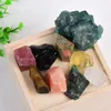 Decorative Figurines Natural Crystal Quartz Minerals Specimen Amethyst Rose Irregular Shape Rough Rock Stone Reiki Healing Home Decor 1set