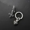 Dangle Oorbellen Punk Asymmetrische Cross-vorm Hip Hop Zirkoon Sieraden Hart