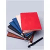 Notepads Wholesale Custom 5 Colors Options Business Office Simple Retro A5 Sheepskin Notebook Bronzing Logo Drop Delivery School Ind Dhjjb