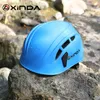 Skates Helmets Xinda Outdoor Rock Climbing Helmet Speleology Mountain Rescue Equipment To Expand Safety Helmet Caving Work Helmet 230921