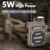 Walkie Talkie Abbree AR-63 Mini Walkie Talkie Wireless Copy Frequency Vox SOS Multifunctional Two Way Radio Support Type-C Hunting Intercom HKD230922