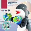 Poupées en peluche Boxe Duel Sparring poupée requin singe jouet électrique jeu Parent-enfant poupée en peluche accessoires interactifs cadeaux d'anniversaire pour enfant 230922