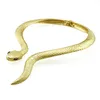 Sautoirs Serpent avec alliage barre incurvée conception collier ras du cou collier pour femmes imitation perle déclaration collier bijoux de fête UKMOC 230921