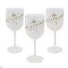 Moet copos de plástico para comemoração, festa, bebidas, copo de vinho, champanhe, coquetéis galvanizados, bar278n
