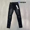 Purple Jeans Designer Mens Womens Denim Pant Estruerad Ripped Biker Jean Slim Fit Motorcykel Män Klädstorlek 30-40BMHB