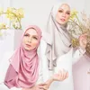 Sjaals Collectie crinkle satijnen chiffon hijab sjaal Effen Sjaals rimpel sjaals Dames Moslim Tulband Effen Kleur Hoofddoek 20 kleuren 230921