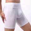 Onderbroek Heren Lange Boxer Ondergoed Sexy U Bolle Boxers Slip Mannelijke Slipje Been Anti-wrijving Mannen Hombre Boxershorts